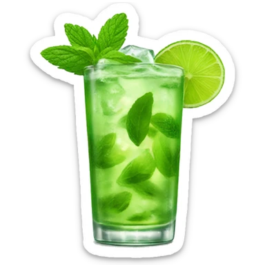 mojito stoßt gegen mojito Glas an  sticker