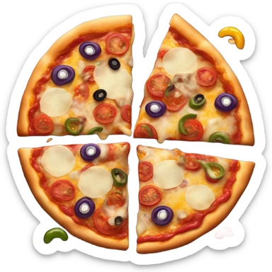Ready to eat pizza  sticker