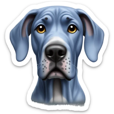 blue great dane sticker