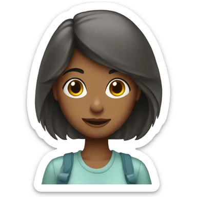 A girl go to sopping  sticker