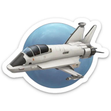 obergine spatiale sticker