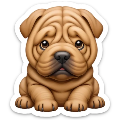 Perro Sharpei  sticker