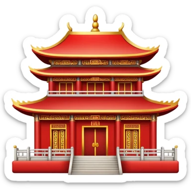Temple chinois sticker