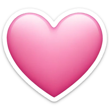 Pink heart sticker
