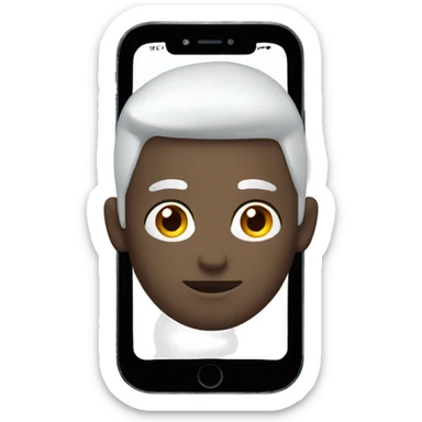 White iPhone 13 sticker