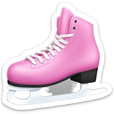 Pink iceskatew sticker