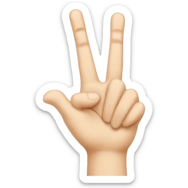 Ok sign with very long finger sticker