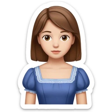 1900's european female sticker