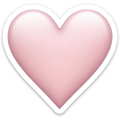 A light pink heart sticker