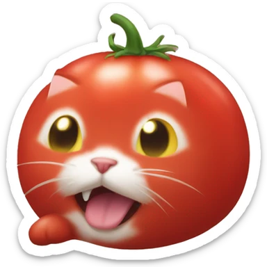 tomato neko sticker