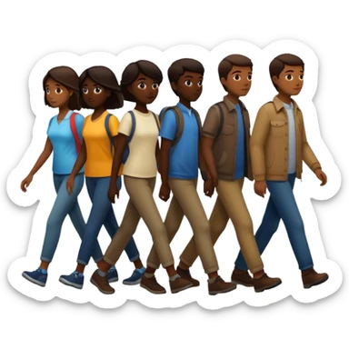 create an emoji to represent foot traffic sticker