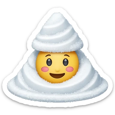 Happy emoji with a pile of salt  sticker