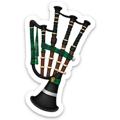 HM Great Highland Bagpipes instrument sticker