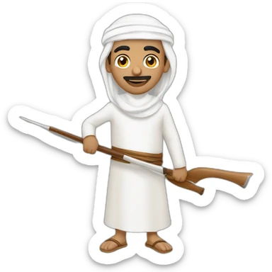 bahraini man with traditional ghitra sticker