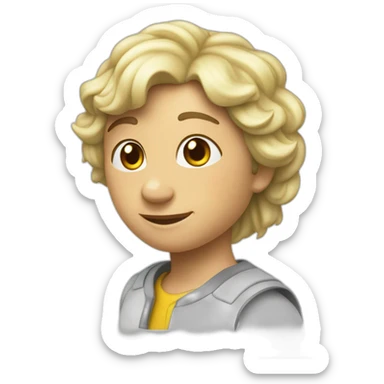 Soumis blanc à genoux  sticker