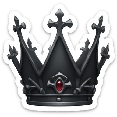 Gothic crown sticker