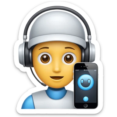 ai assistant icon sticker