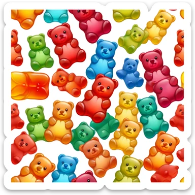 Gummi bears sticker