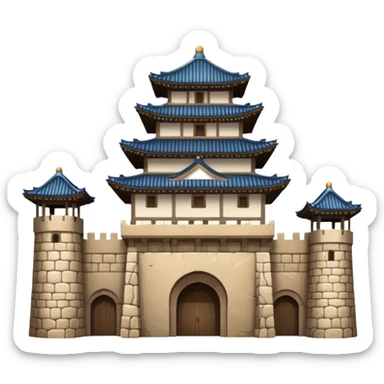 South Korea 
Hwaseong Fortress Palace castle sticker