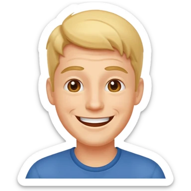 The joyful man sticker