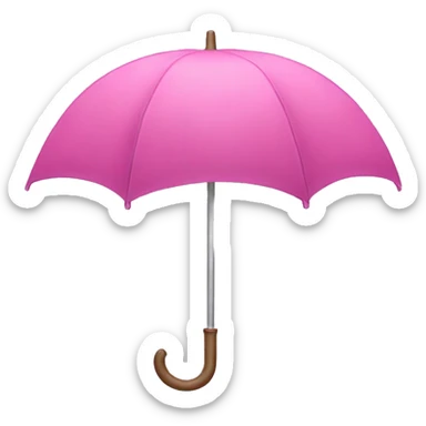 Pink umbrella  sticker