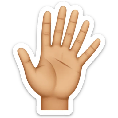 small hand palm sticker