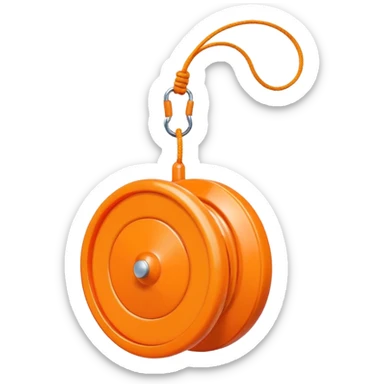 Orange yo-yo sticker