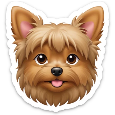 cute yorkie dog sticker