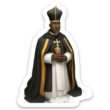 black bishop captured on a chessboard sticker