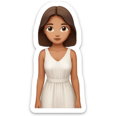 santorini girl sticker
