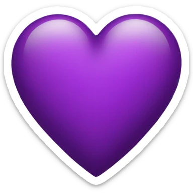 Ios heart purple sticker