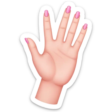 Hand with pinky extended sticker