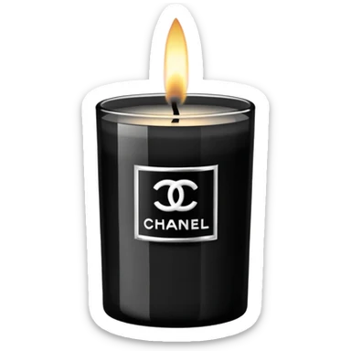 chanel candle sticker