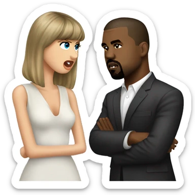kanye west dissing taylor swift sticker