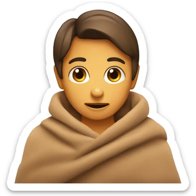 soft brown blanket sticker