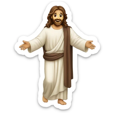 Jesucristo caminando  sticker