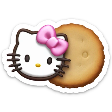Galleta de hello kitty sticker
