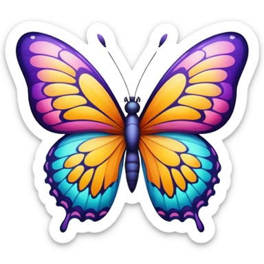 borboleta sticker
