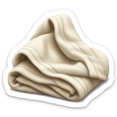 Folded blanket sticker