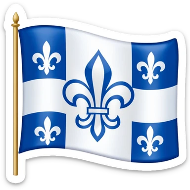 quebec flag sticker