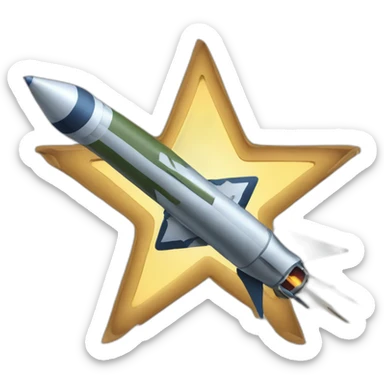 Star of David missiles on Gaza sticker