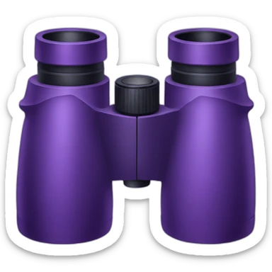 purple binoculars sticker