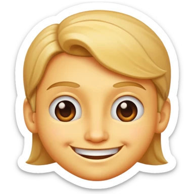 smirking face with subtle grin sticker