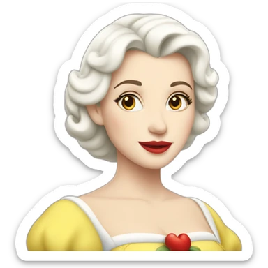 Blanche neige sticker