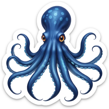 Giant Squid – Huge squid with long curling arms sticker