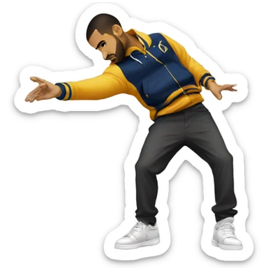 Drake breakdancing  sticker