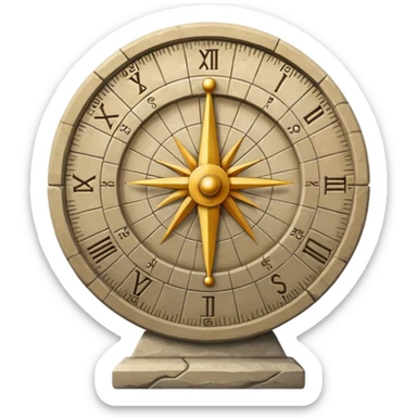Sundial sticker