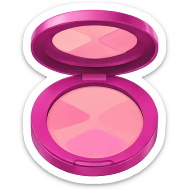 Pink makeup compact  sticker