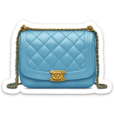 Chanel bag blue sticker