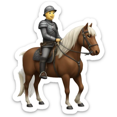 Halland sur un cheval sticker